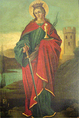 Obraz świętej Barbary